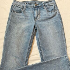 Old Navy Pale Blue Kicker Boot cut Jeans Size 0